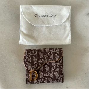 Authentic Vintage Christian Dior Saddle Wallet
